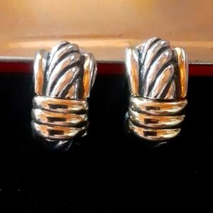 Silver and Gold Tone Earrings